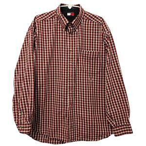 Tommy Hilfiger Vintage Plaid Shirt Cotton XL